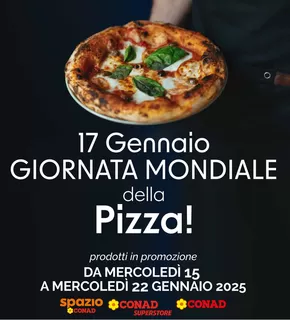 Volantino Conad | GIORNATA MONDIALE DELLA PIZZA | 15/1/2025 - 22/1/2025