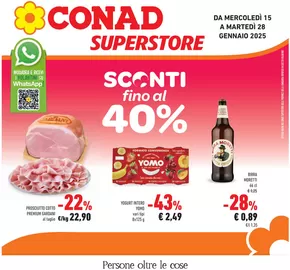 Volantino Conad Superstore a Carugate | Sconti fino al 40% | 15/1/2025 - 28/1/2025