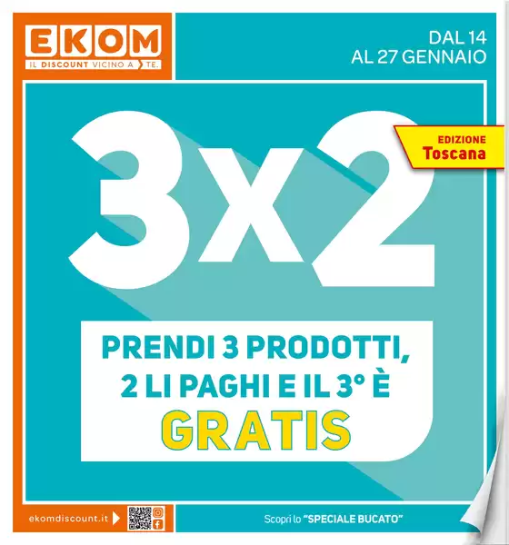 Volantino Ekom | Dal 14 al 27 gennaio | 14/1/2025 - 27/1/2025