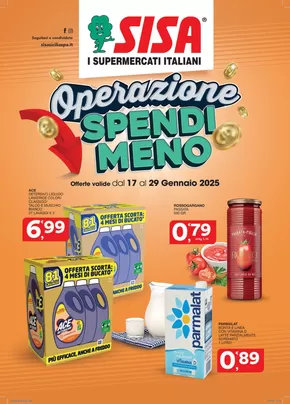 Volantino Sisa a Bisacquino | Operazione spendi meno | 17/1/2025 - 29/1/2025