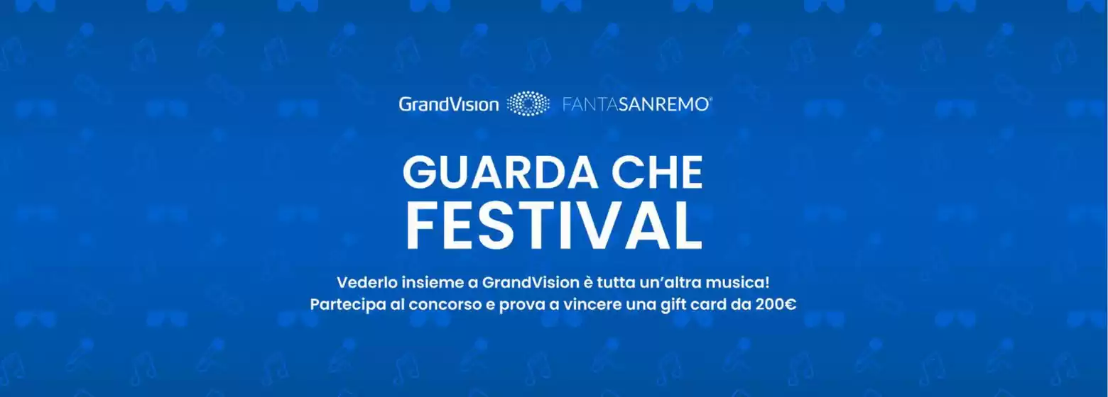 Volantino GrandVision by Optissimo | Guarda che festival | 15/1/2025 - 14/2/2025