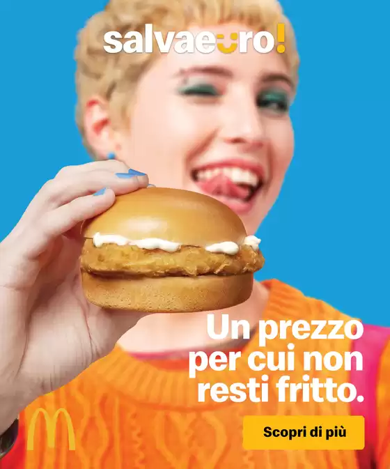 Volantino McDonald's a Milano | Salvaeuro Chickenburger | 20/1/2025 - 9/2/2025