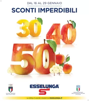 Volantino Esselunga a Milano | 30 40 50% | 16/1/2025 - 29/1/2025