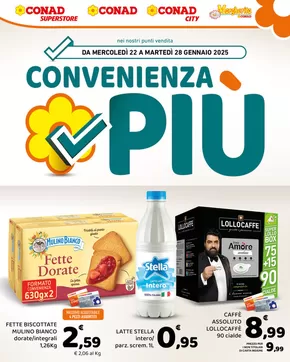 Volantino Conad | Convenienza Più | 22/1/2025 - 28/1/2025