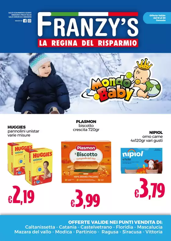 Volantino Franzy's  a Mazara del Vallo | La regina del risparmio | 20/1/2025 - 30/1/2025