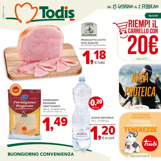 Volantino Todis | Riempi il carrello con 20 euro | 23/1/2025 - 2/2/2025