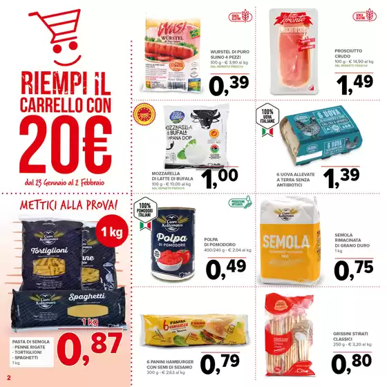 Volantino Todis | Riempi il carrello con 20 euro | 23/1/2025 - 2/2/2025