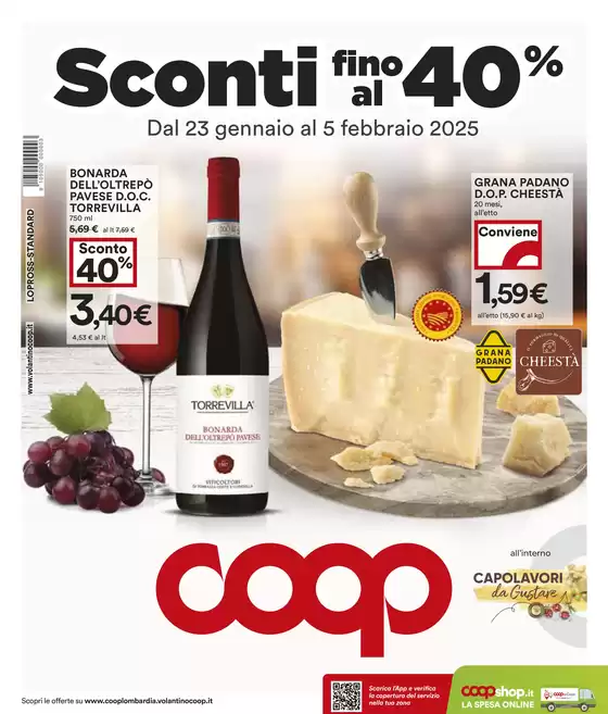 Volantino Coop a Bergamo | Sconti Fino al 40 % | 23/1/2025 - 5/2/2025