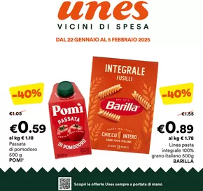 Offerte di Iper e super a Soragna | Vicini di spesa in Unes | 22/1/2025 - 5/2/2025