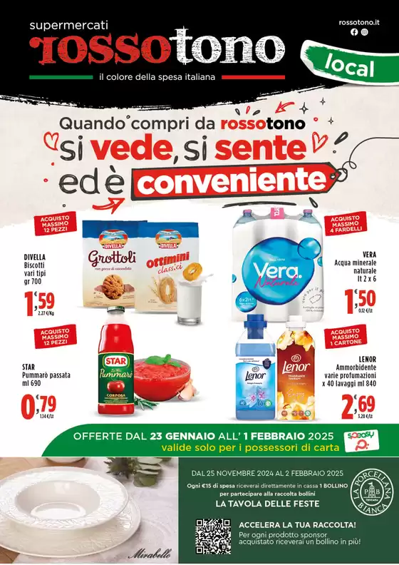 Volantino Supermercati Rossotono Local a Palermo | Si vede, si sente | 23/1/2025 - 1/2/2025