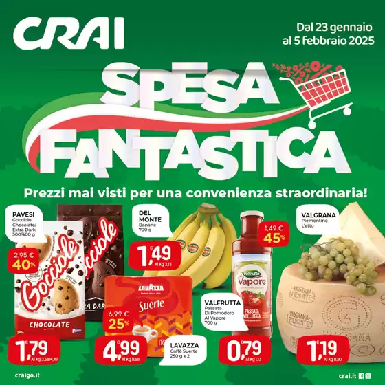 Volantino Crai a Carugate | Spesa fantastica | 23/1/2025 - 5/2/2025