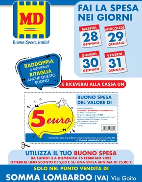 Offerte di Discount a Gozzano | Buona spesa in MD | 28/1/2025 - 9/2/2025