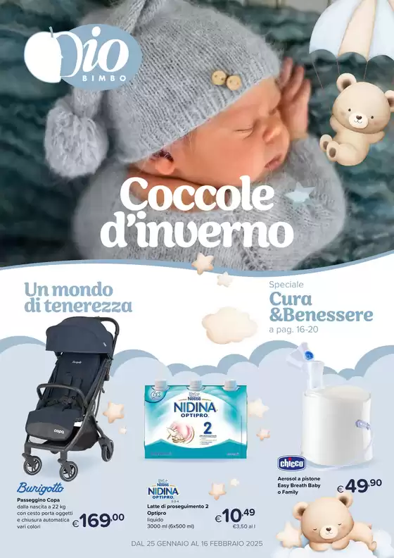 Volantino Io Bimbo a Senigallia | Coccole d'inverno | 25/1/2025 - 16/2/2025