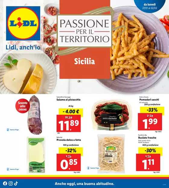 Volantino Lidl a Palermo | Passione per il territorio | 27/1/2025 - 2/2/2025