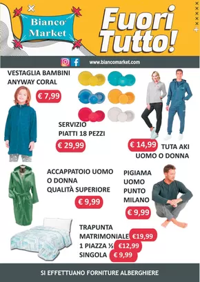 Volantino Bianco Market a Menfi | Fuori tutto! | 27/1/2025 - 28/2/2025