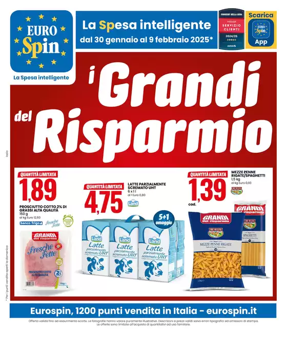 Volantino Eurospin a Chieti |  I Grandi del Risparmio | 30/1/2025 - 9/2/2025