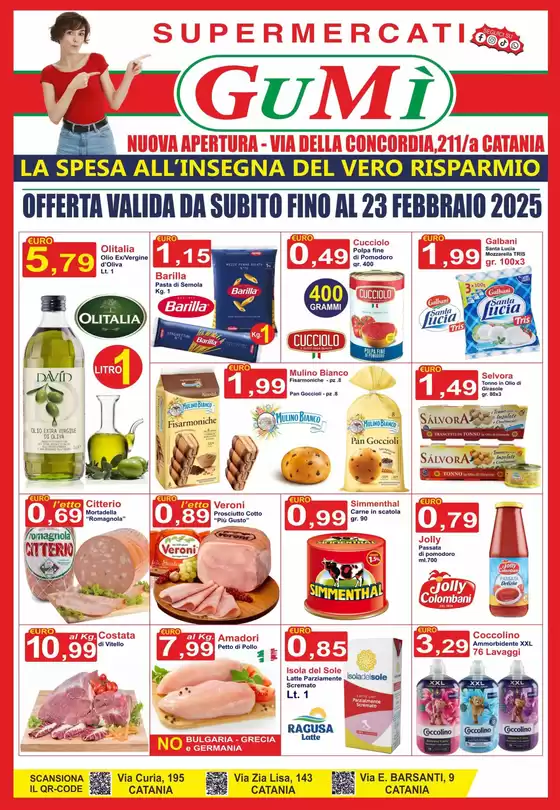 Volantino GuMì Supermercati a Catania | La spesa all'insegna del vero risparmio  | 27/1/2025 - 23/2/2025