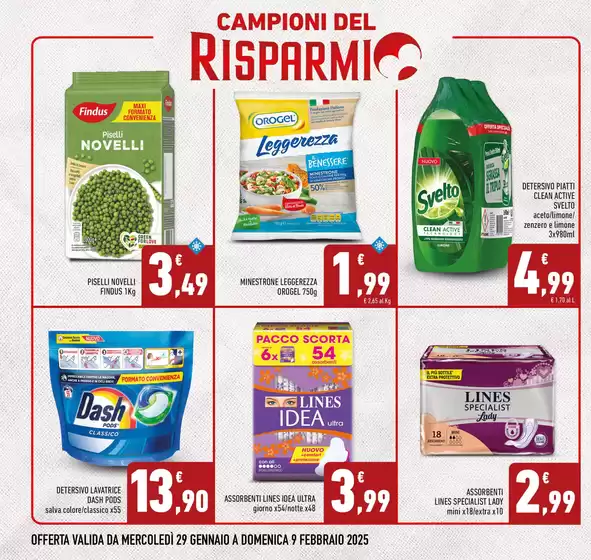 Volantino Conad a Palermo | Campioni del Risparmio | 29/1/2025 - 9/2/2025