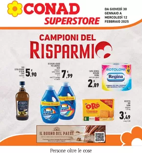 Offerte di Iper e super a Nuoro | Campioni del risparmio in Conad Superstore | 30/1/2025 - 12/2/2025