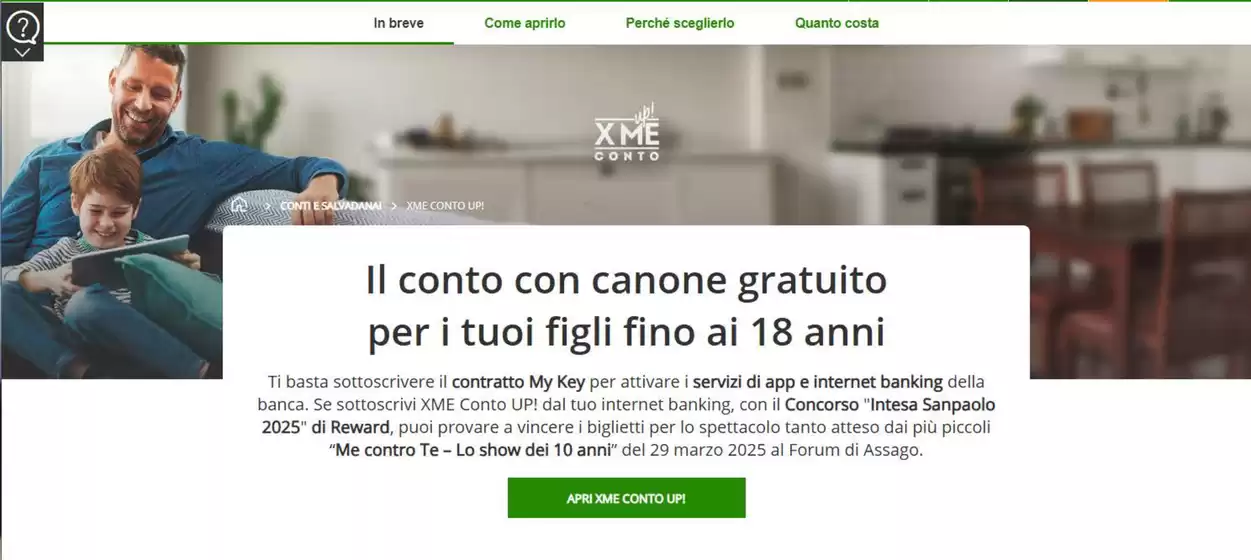 Volantino Intesa Sanpaolo a Sassari | Il conto con canone gratuito per i tuoi figli fino ai 18 anni | 27/1/2025 - 29/3/2025