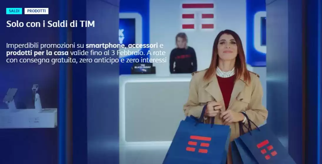 Volantino TIM | Solo can i Saldi di TIM | 27/1/2025 - 3/2/2025