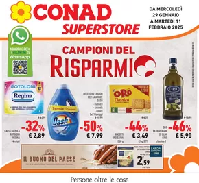 Volantino Conad Superstore a Modena | Campioni del risparmio  | 29/1/2025 - 11/2/2025