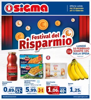 Offerte di Iper e super a Soragna | Festival del risparmio in Sigma | 29/1/2025 - 11/2/2025