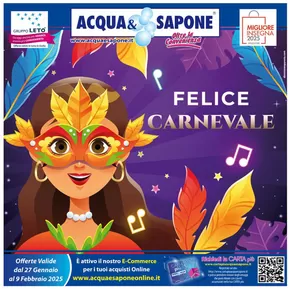 Offerte di Cura casa e corpo a Casteldaccia | Felice carnevale in Acqua & Sapone | 27/1/2025 - 9/2/2025