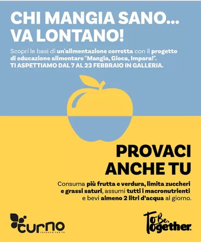 Offerte di Sport e Moda a Calolziocorte | CHI MANGIA SANO... VA LONTANO! in Centro Commerciale Curno | 3/2/2025 - 16/2/2025