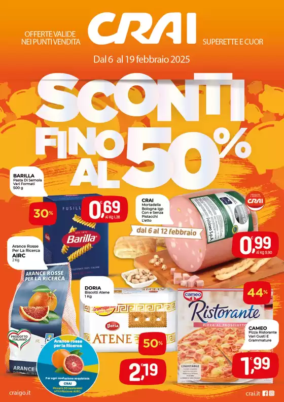 Volantino Crai a Porcia | Sconti fino al 50% | 6/2/2025 - 19/2/2025