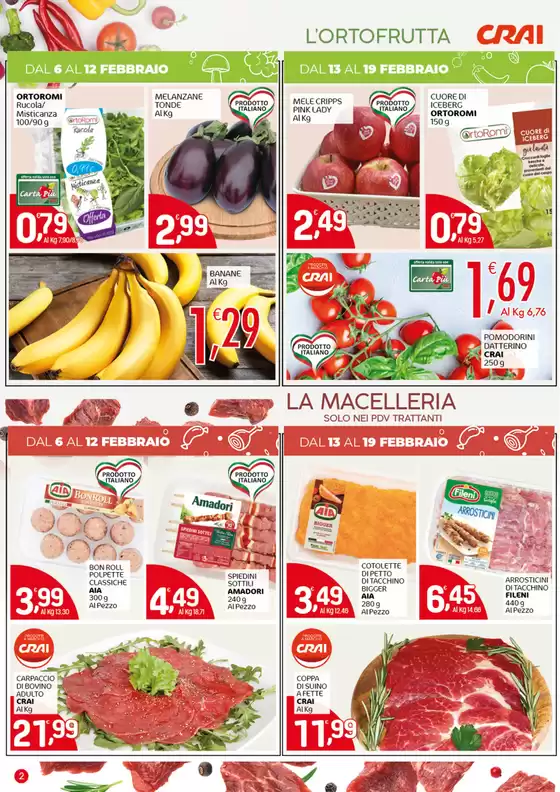 Volantino Crai a Porcia | Sconti fino al 50% | 6/2/2025 - 19/2/2025