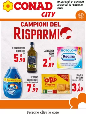 Volantino Conad City a Sulmona | CAMPIONI DEL RISPARMIO | 31/1/2025 - 13/2/2025