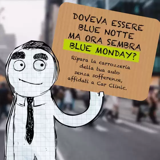 Volantino Car Clinic a Roma | Doveva essere blue notte ma ora sembra blue monday? | 29/1/2025 - 31/7/2025