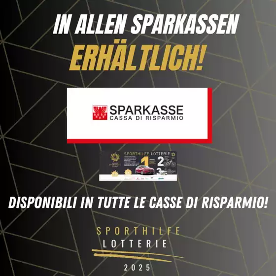 Volantino Sparkasse a Milano | Disponibili in tutte le casse di risparmio! | 29/1/2025 - 27/4/2025