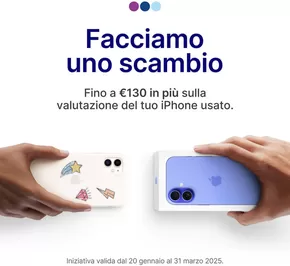 Volantino C&C Apple Premium Reseller a Bergamo | Facciamo uno scambio | 29/1/2025 - 31/3/2025