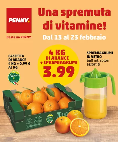 Volantino PENNY a Pioltello | Offerte PENNY: Una spremuta di vitamine! | 13/2/2025 - 23/2/2025