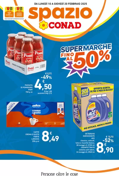 Volantino Spazio Conad a Ronchi dei Legionari | Offerte Spazio Conad: Super marche fino al 50% | 10/2/2025 - 20/2/2025