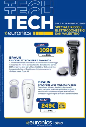 Offerte di Elettronica a Boves | Speciale piccoli elettrodomestici san valentino  in Euronics | 3/2/2025 - 16/2/2025