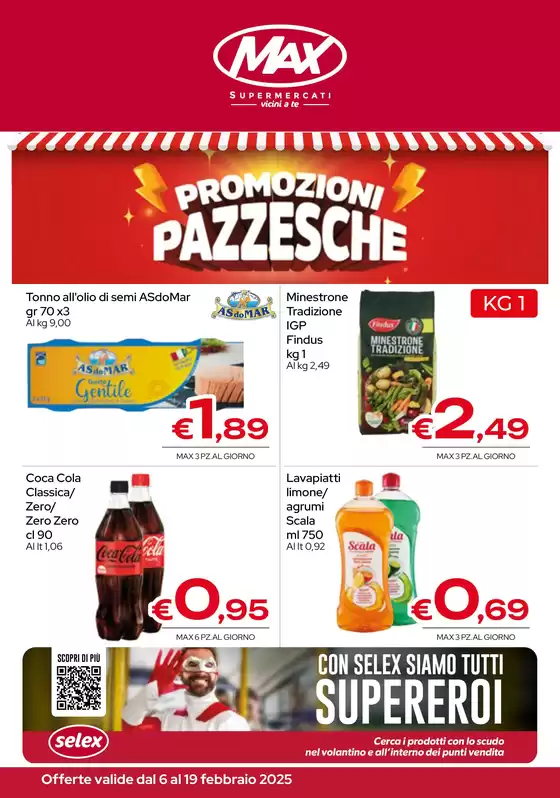 Volantino Max Supermercati a Nicosia | Promozioni pazzesche | 6/2/2025 - 19/2/2025