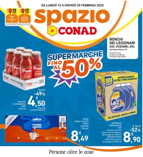 Volantino Spazio Conad a Ronchi dei Legionari | Super marche fino al 50% | 10/2/2025 - 20/2/2025