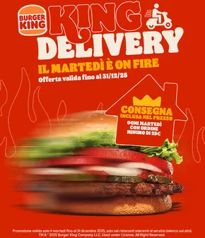 Offerte di Ristoranti a Somma Lombardo | Il martedi e on fire in Burger King | 3/2/2025 - 31/12/2025