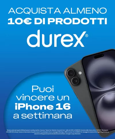 Offerte di Novità a San Cesareo | Durex funziona in due in Durex | 7/2/2025 - 7/3/2025