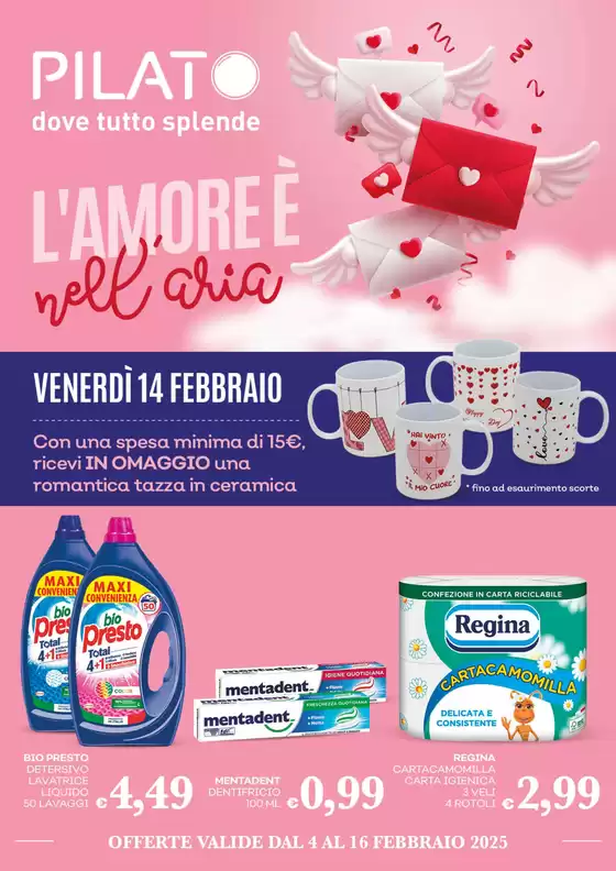 Volantino Pilato a Avellino | L'amore nell chia | 4/2/2025 - 16/2/2025