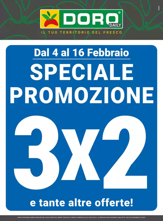 Volantino Doro a Genova | Speciale promozione 3x2 | 4/2/2025 - 16/2/2025