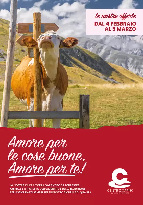 Volantino Centro Carne a Sant'Omero | Amore per e cose buone, amore per te ! | 4/2/2025 - 5/3/2025