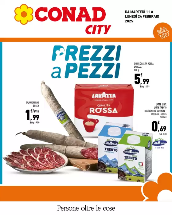 Volantino Conad City a Romeno | Prezzi a pezzi | 11/2/2025 - 24/2/2025