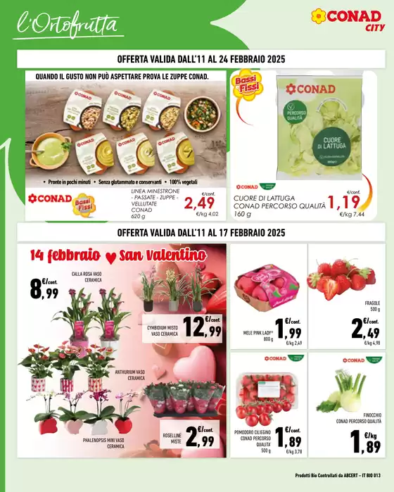 Volantino Conad City a Romeno | Prezzi a pezzi | 11/2/2025 - 24/2/2025