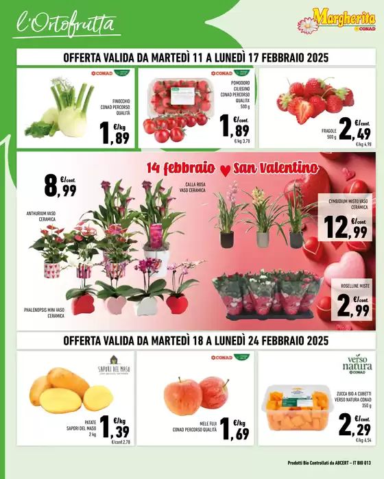 Volantino Margherita Conad a Ledro | Prezzi a pezzi | 11/2/2025 - 24/2/2025