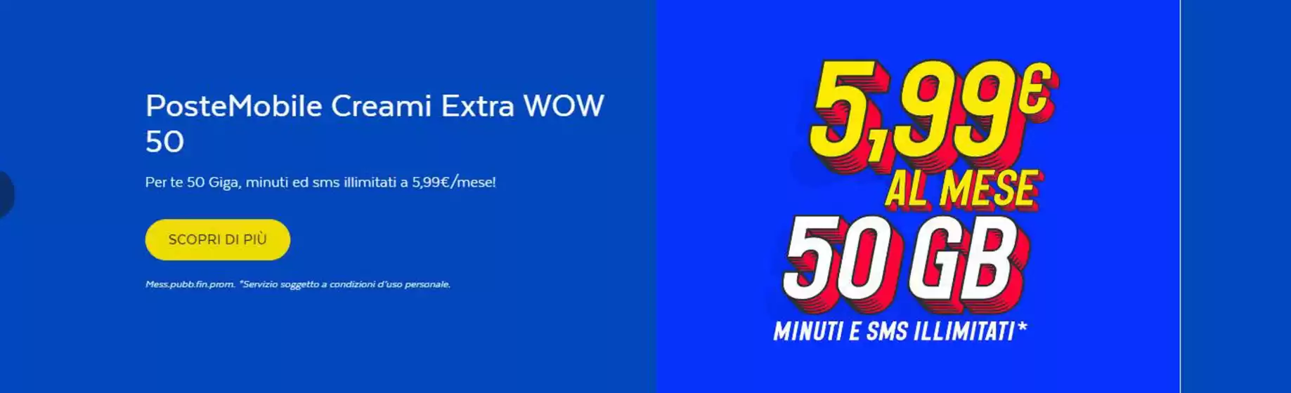 Volantino Poste Italiane a Atessa | Extra wow 50 | 4/2/2025 - 30/6/2025