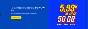 Offerte di Banche e Assicurazioni a Lovere | Extra wow 50 in Poste Italiane | 4/2/2025 - 30/6/2025